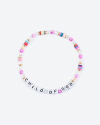 Pulseira de Letras - Child Of God - Pulseira Cristã