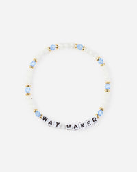 Pulseira de Letras - Way Maker (Versão Azul)