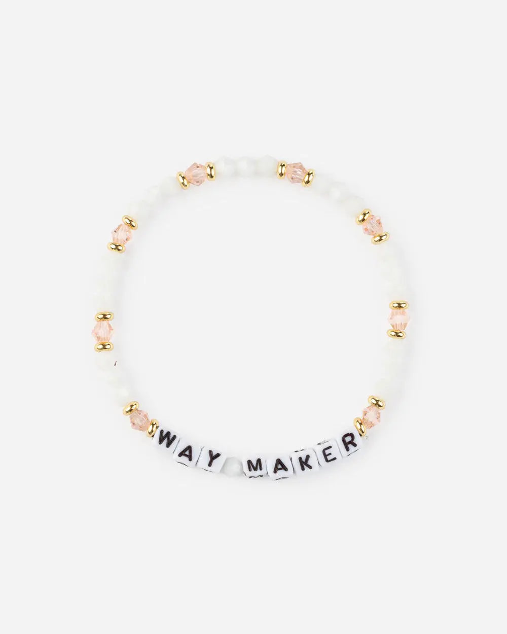 Pulseira de Letras - Way Maker - Pulseira Cristã